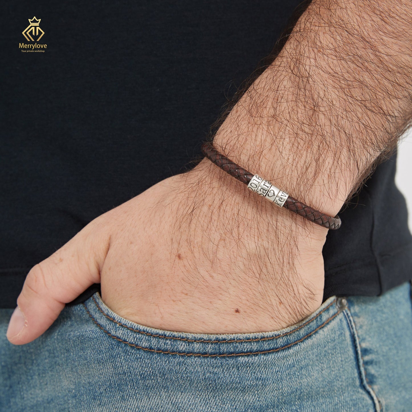 Leather Bracelet_ Custom Couple_yy